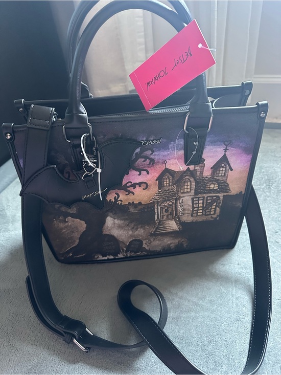 Betsey Johnson Handbags - New with tag! Betsey Johnson Purple Haunted House Satchel